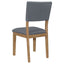 Topeka - Upholstered Dining Side Chair (Set of 2) - Brown