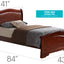 Panel Sleigh Bed Elegantly Crafted