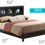 Bed With Transitional Design Stylish