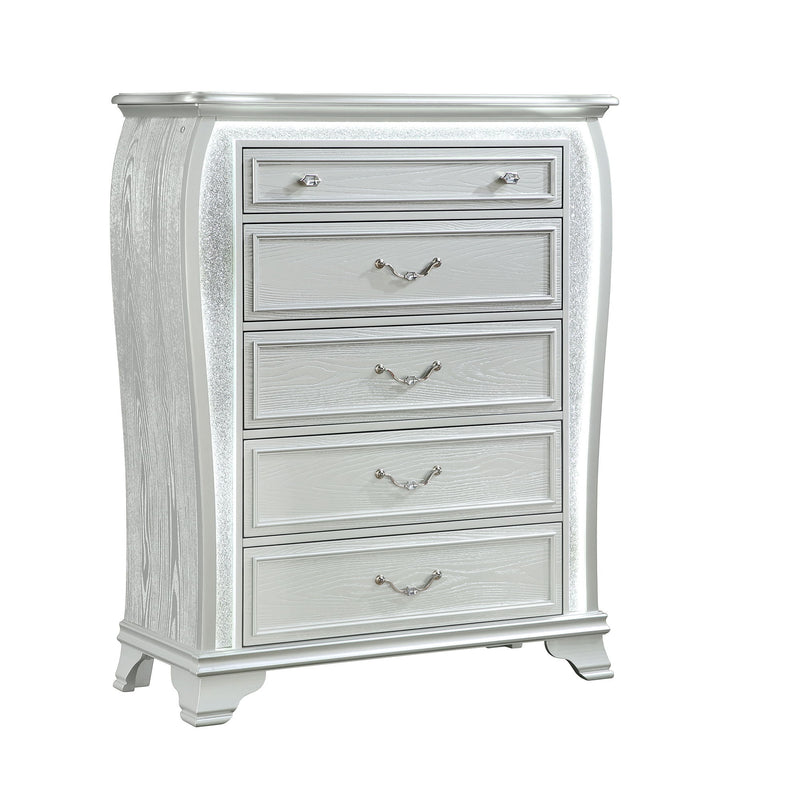 Aurelia - Chest & LED Lighting - Silver