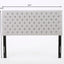 Queen Size Headboard With Button Tufting - Light Gray