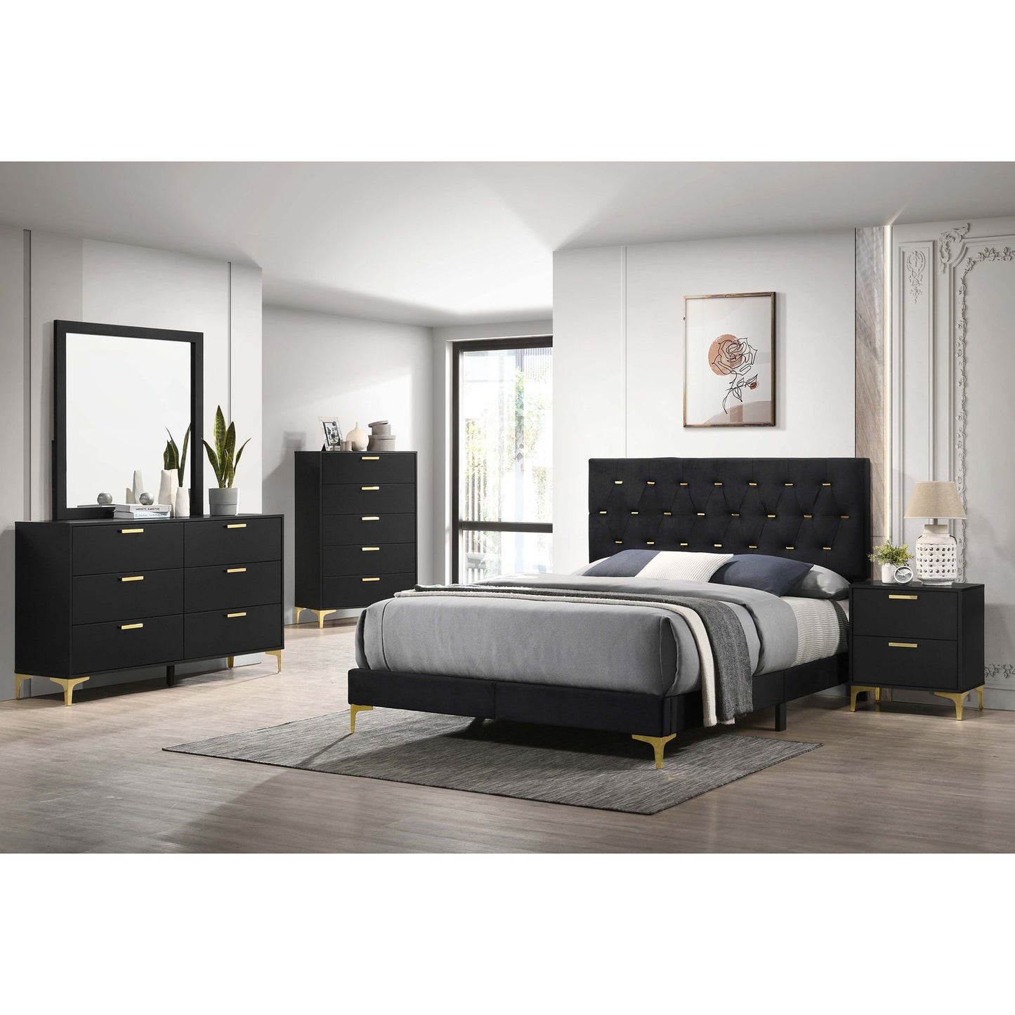 James - Panel Bed