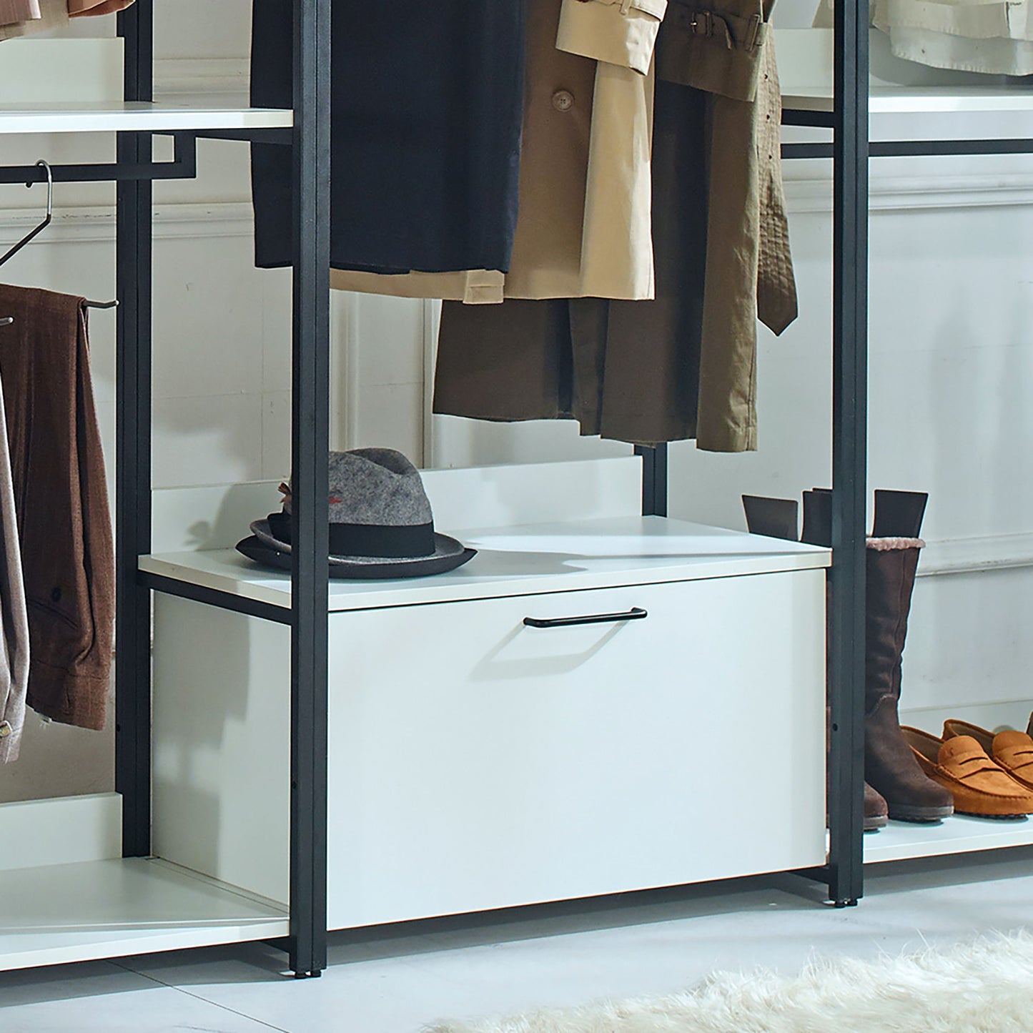 Fiona - Freestanding Walk-In, Closet System - White
