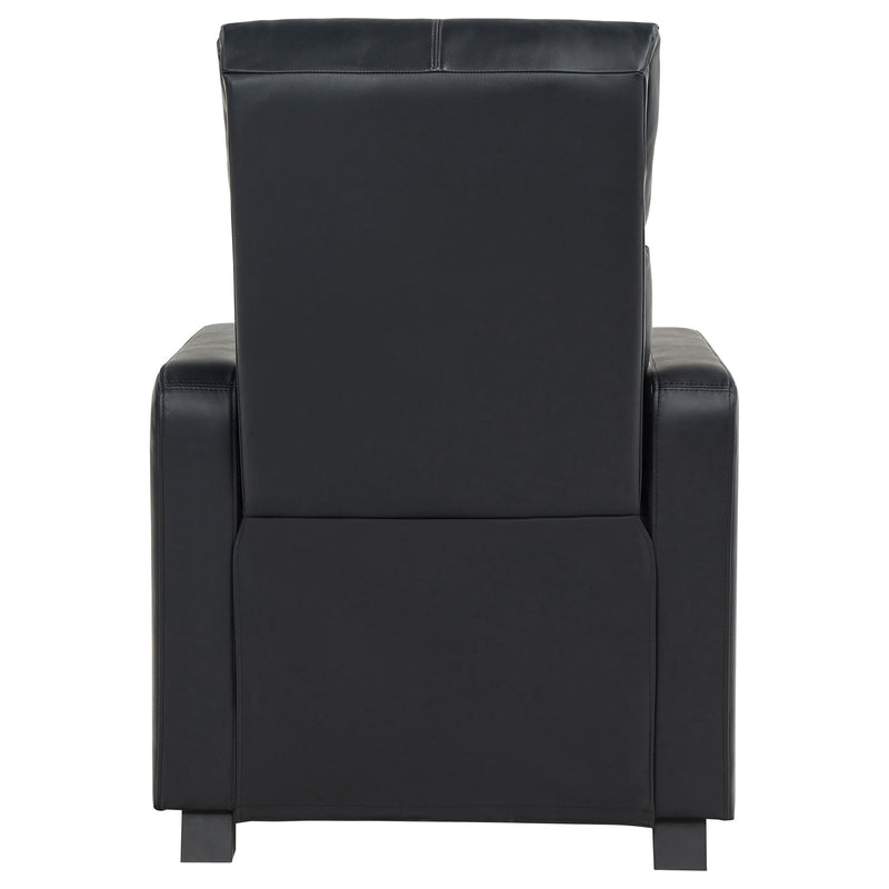 Warren - 4 Seater Home Theater With 3 Wedge Consoles - Black