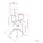 Foley - Swivel Office Chair - Distressed Blue