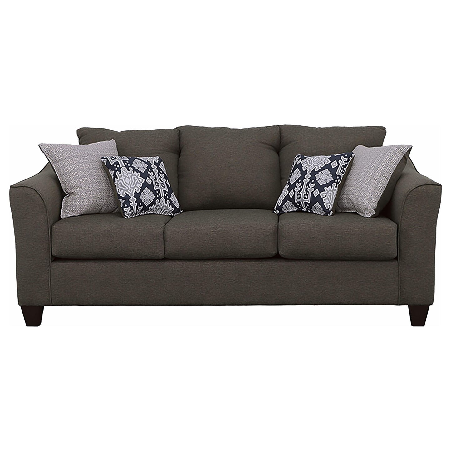 Ralston - Sofa With Accent Pillows - Gray