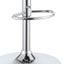 Bar Stool With Curved Design, Height Adjustable & Swivel Base (Set of 2) - Black