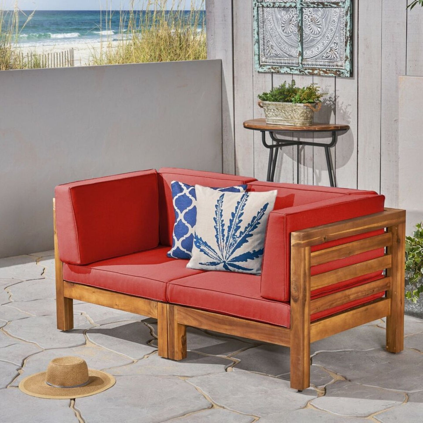 Oana - 2 Piece Loveseat Set With Water Resistant Cushions