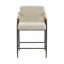 Mid Century Modern Counter Stool Set With Iron Frame
