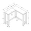 Corner Accent Console Table For Entryway, Unique Design Contemporary & Modern