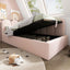 Upholstered Daybed With Metal Slatted Base