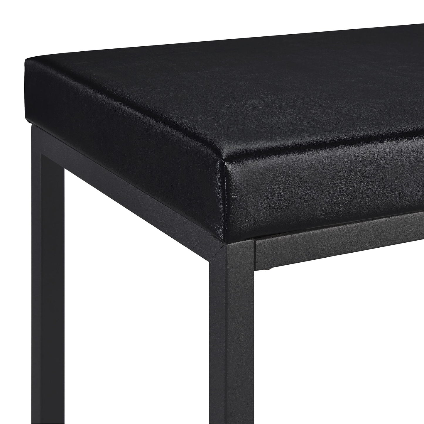Klekner - 4 Piece Counter Height Table Set With Nesting Tables And Backless Stools - Charcoal