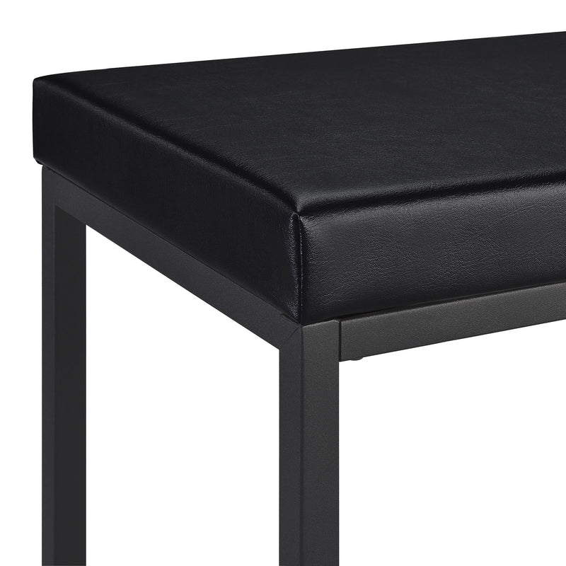 Klekner - 4 Piece Counter Height Table Set With Nesting Tables And Backless Stools - Charcoal