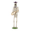Halloween Skeleton Guitar Yard Decoration For Outdoor Porch - Ivory White