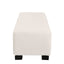 Textured Boucle Ottoman Bench With Hinged Lid For Seating And Storage - Beige