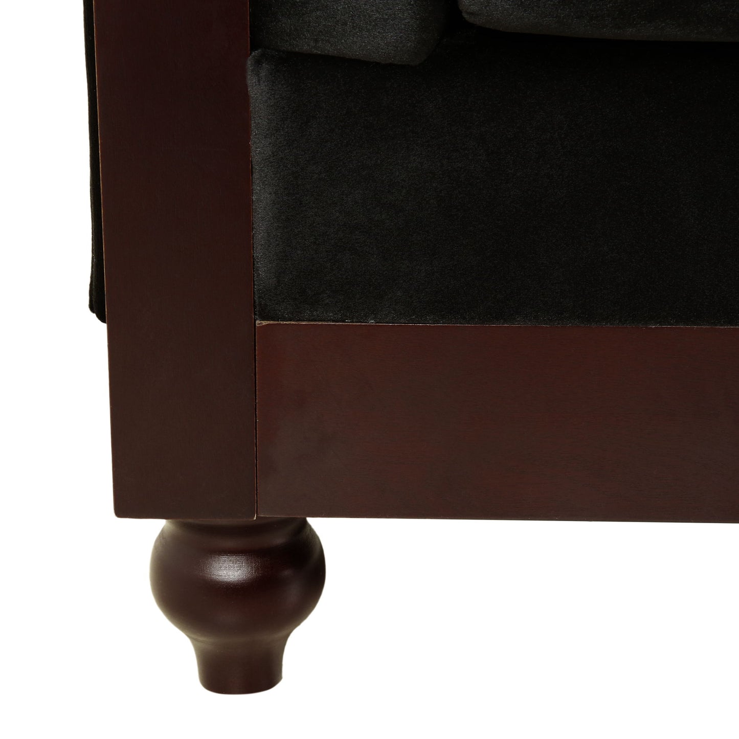 Chesterfield Loveseat Sofa, 2 Person Rolled Arm Upholstered Couch
