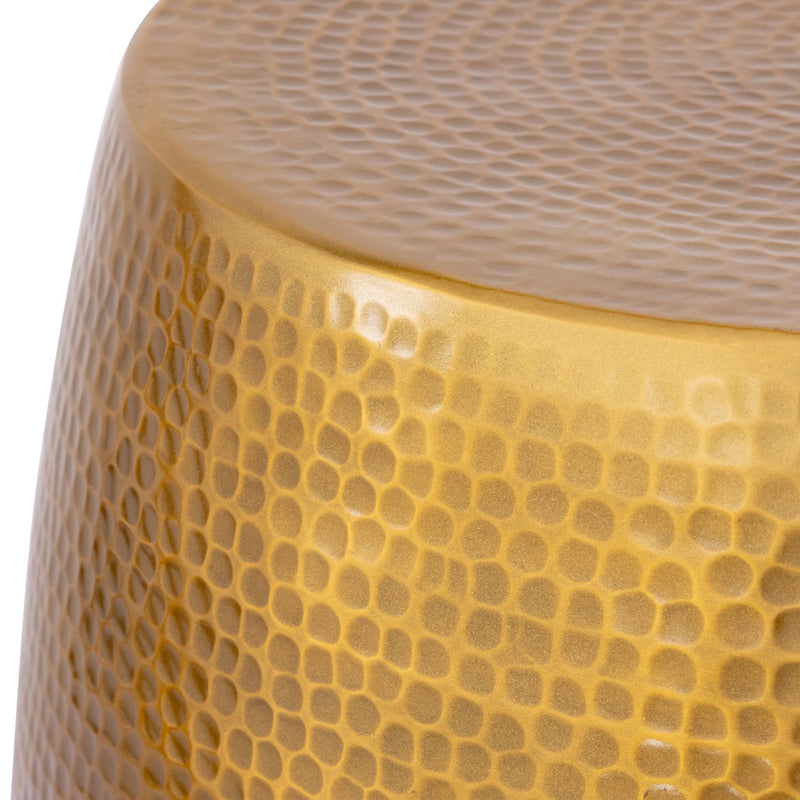 Et-201 - Oval End Table - Gold