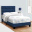 Bed, Upholstered, Frame Only, Transitional
