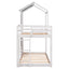 Bunk Bed Wood Bed & Roof, Window, Guardrail, Ladder
