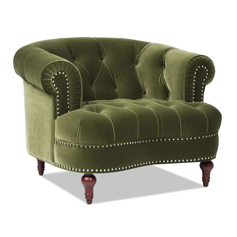La Rosa - Victorian Tufted Upholstered Accent Chair