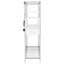 Draper - 5 Shelf LED Wine Cabinet With Pull Out Drawer - Gloss White