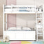 Full Over Full Bunk Bed With Desk