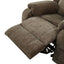 Upholstered Manual Recliner Chair With 3 Adjustable Backrest Positions
