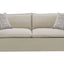 Upendo - Pattern Linen Sofa With 2 Toss Pillows - Beige