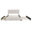Upholstered Platform Bed With Drawers, Classic Headboard Design
