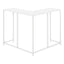 Corner Accent Console Table For Entryway, Unique L-Shaped Design