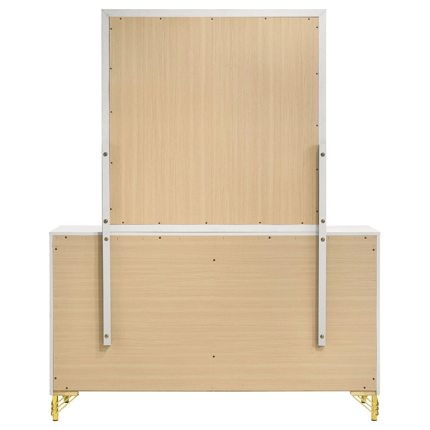Malcolm - 6 Drawer Dresser With Mirror - White