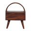 Dome Bedside Table - Brown