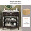 Bathroom Vanity With Ceramic Sink, Adjustable Shelf & Tip Out Tray