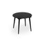 Outdoor Chat Set, 2 Chairs & Side Table - Black / Brown