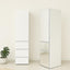 Elise - Modular Closet System With Mirror And Customizable Storage - White