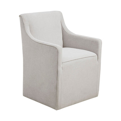 Traditional Skirted Dining Arm Chair