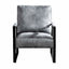 Classic Mid Century Modern Accent Chair With Durable Square Metal Frame, Armchair