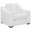 Chelan - Upholstered Sloped Arm Accent Chair - White