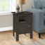 Accent Nightstand Side Table, Storage, Transitional - Oak