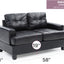 Stylish Transitional Loveseat For Two