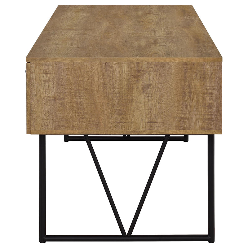 Vellun - 4 Drawer Writing Desk - Mango Color