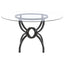 Marina - Round Dining Table - Gunmetal