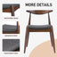 Dining Chairs With Ergonomic Backrest & Comfort Cushions (Set of 2)