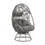 Hikre - Patio Lounge Chair & Side Table - Black / Charcoal