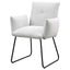 Donica - Upholstered Dining Arm Chair (Set of 2) - Light Gray