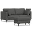 Ava - Mid Century Sofa With Ottoman Set