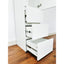 Elise - Slim Modular Closet Cabinet With Drawers - White