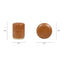 Nico - Round Ottoman Stool - Brown