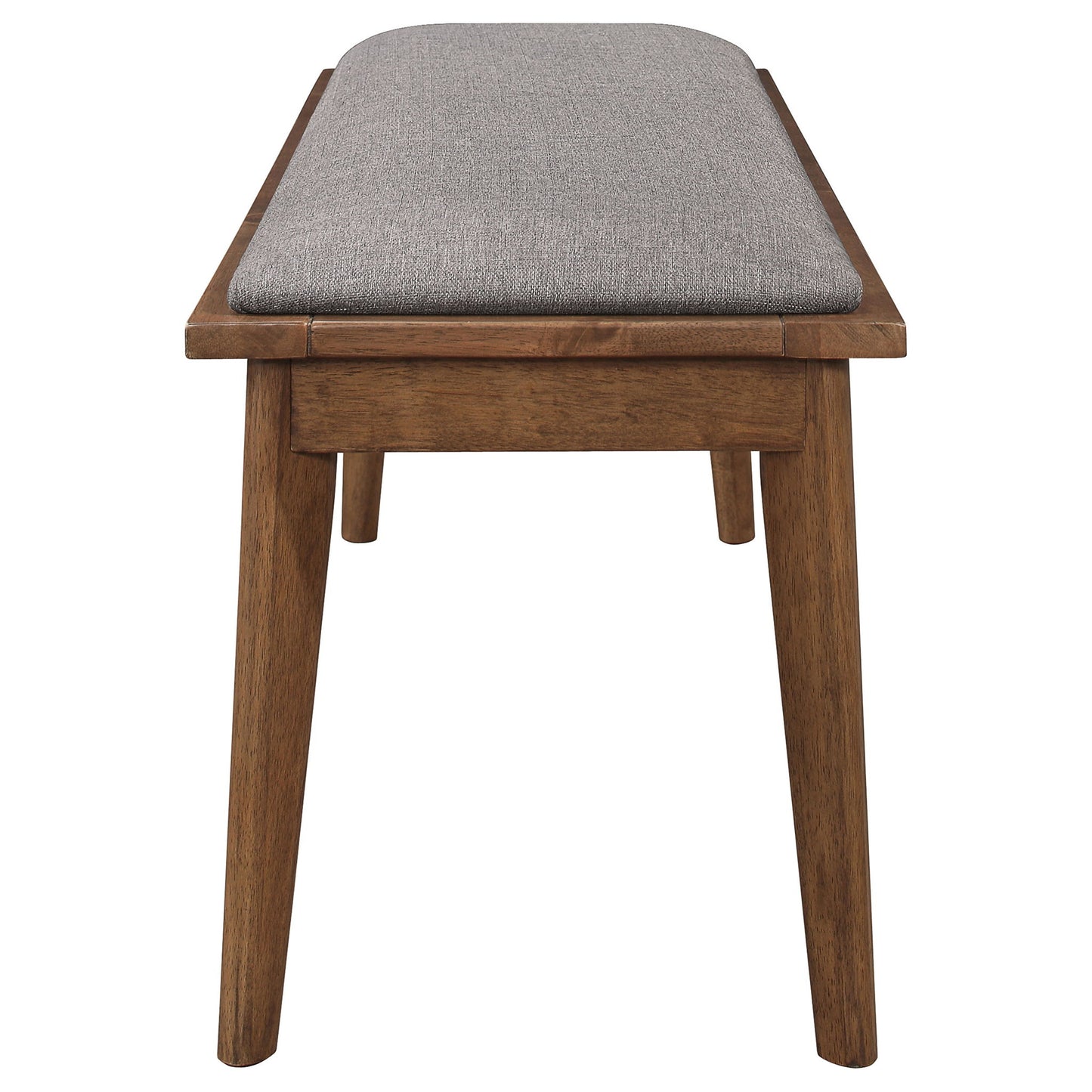 Upholstered Dining Bench - Brown / Gray
