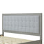 Mid Century Modern Platform Bed With Upholstered Headboard